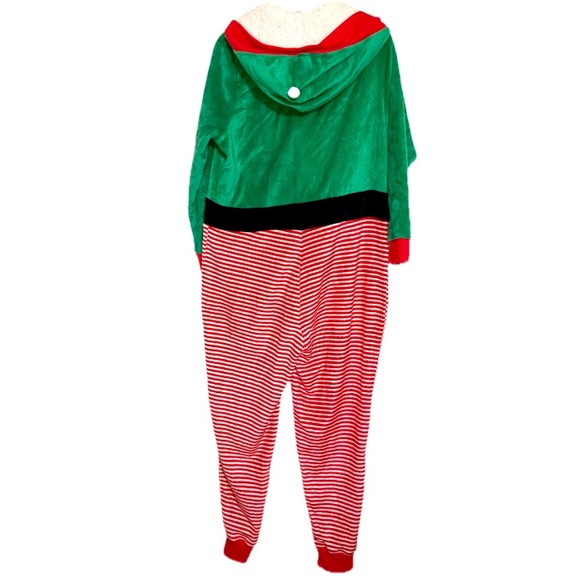 JACKYN INTIMATES Christmas Elf Onesie Hoodie Adult Size Large - Picture 2 of 5
